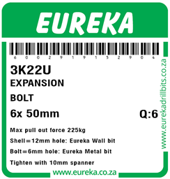 3K22 - Expansion Bolt -3K22_Label_T